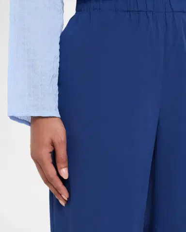 Eileen Fisher Wide-Leg Crinkled Ankle Pants | Thumbnail 4