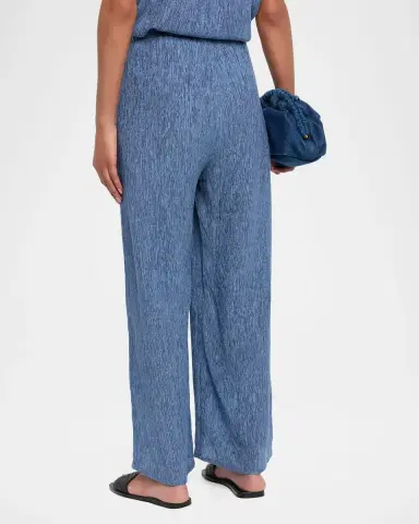 Eileen Fisher Crinkled Wide-Leg Ankle Pants | Thumbnail 2