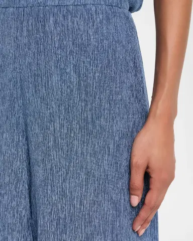 Eileen Fisher Crinkled Wide-Leg Ankle Pants | Thumbnail 4