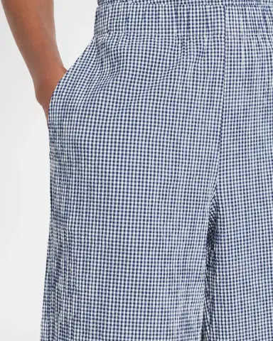 Eileen Fisher Seersucker Check Organic Cotton Pants | Thumbnail 4 Eileen Fisher Seersucker Check Organic Cotton Pants | Thumbnail 4