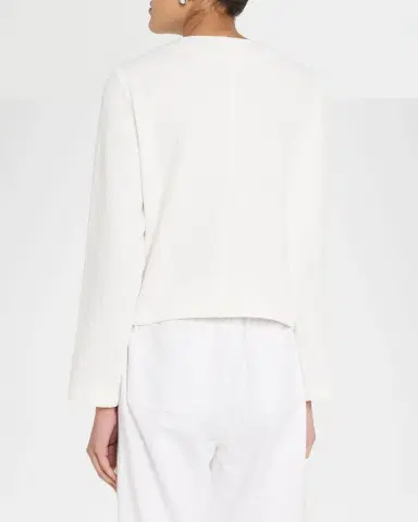 Eileen Fisher Quilted Organic Cotton Jacquard Jacket | Thumbnail 2 Eileen Fisher Quilted Organic Cotton Jacquard Jacket | Thumbnail 2