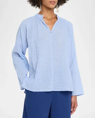 Eileen Fisher Puckery Raglan-Sleeve Top | Thumbnail 3 Eileen Fisher Puckery Raglan-Sleeve Top | Thumbnail 3