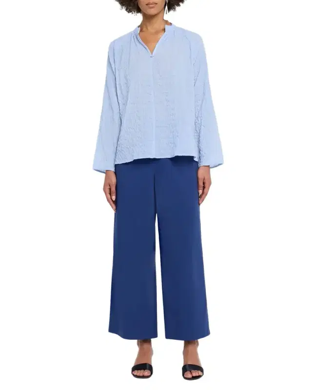 Eileen Fisher Puckery Raglan-Sleeve Top