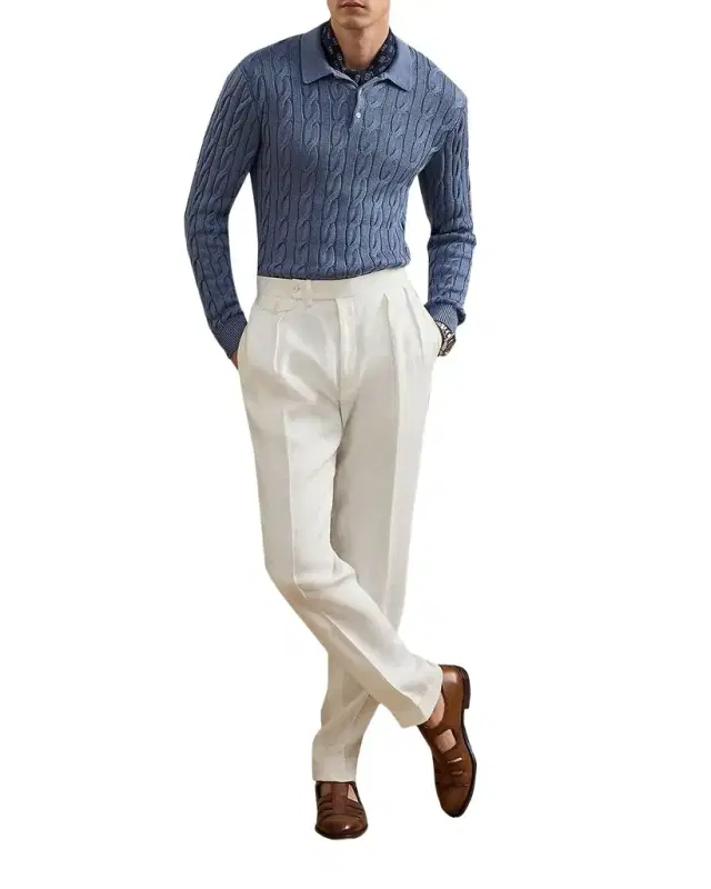 Gregory Hand-Tailored Linen Trouser