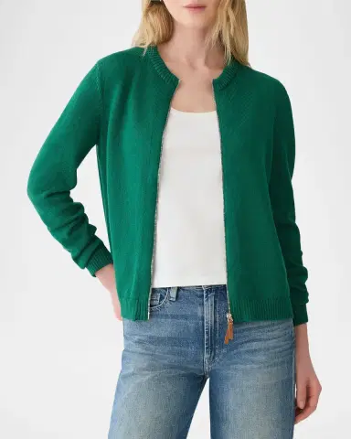 Lafayette 148 New York Crewneck Cotton-Silk Cardigan | Thumbnail 3 Lafayette 148 New York Crewneck Cotton-Silk Cardigan | Thumbnail 3
