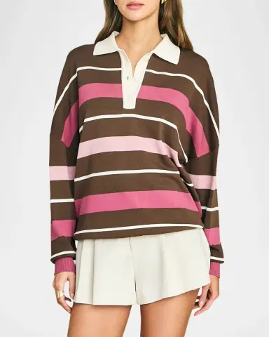 SEROYA Taby Striped Sweater | Thumbnail 3 SEROYA Taby Striped Sweater | Thumbnail 3
