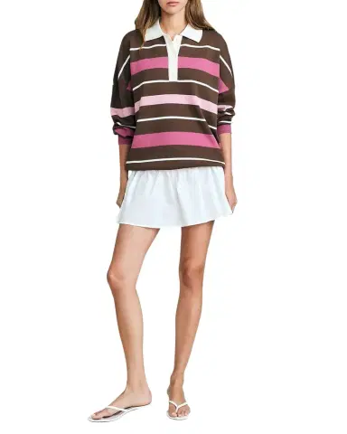 SEROYA Taby Striped Sweater | Thumbnail 1 SEROYA Taby Striped Sweater | Thumbnail 1