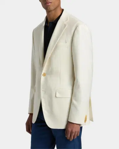 Canali Men's Kei Silk and Cashmere Two-Button Blazer | Thumbnail 6 Canali Men's Kei Silk and Cashmere Two-Button Blazer | Thumbnail 6