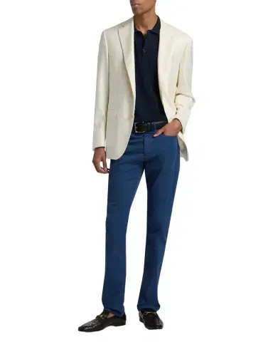 Canali Men's Kei Silk and Cashmere Two-Button Blazer | Thumbnail 1 Canali Men's Kei Silk and Cashmere Two-Button Blazer | Thumbnail 1