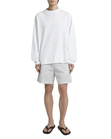 Jacquemus Men's Embroidered Logo Long-Sleeve Crewneck T-Shirt | Thumbnail 1