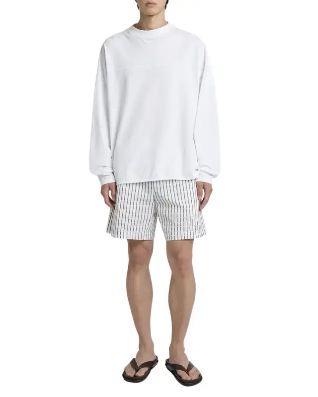 Men 's Embroidered Logo Long-Sleeve Crewneck T-Shirt