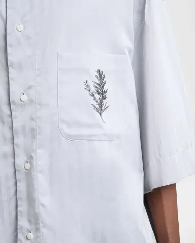 Jacquemus Men's La Chemise Rosamary-Printed Short-Sleeve Shirt | Thumbnail 4