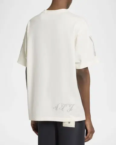Jacquemus Men's Embroidered Le Paysan Crewneck T-Shirt | Thumbnail 2