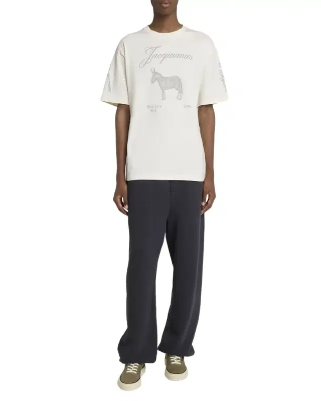 Jacquemus Men 's Embroidered Le Paysan Crewneck T-Shirt