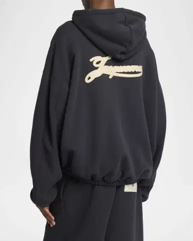 Jacquemus Men's The Torneo Rosemary Label Full-Zip Hoodie | Thumbnail 2 Jacquemus Men's The Torneo Rosemary Label Full-Zip Hoodie | Thumbnail 2