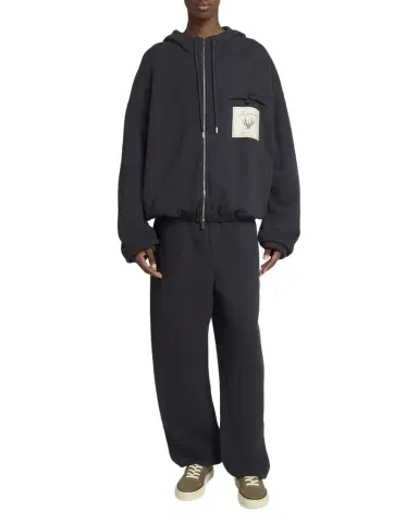 Jacquemus Men's The Torneo Rosemary Label Full-Zip Hoodie | Thumbnail 1 Jacquemus Men's The Torneo Rosemary Label Full-Zip Hoodie | Thumbnail 1