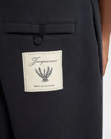 Jacquemus Men's Cotton Rosemary-Patch Jogging Sweatpants | Thumbnail 4 Jacquemus Men's Cotton Rosemary-Patch Jogging Sweatpants | Thumbnail 4