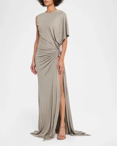 Christopher Esber Draped Quartz Bezel Gown | Thumbnail 3 Christopher Esber Draped Quartz Bezel Gown | Thumbnail 3