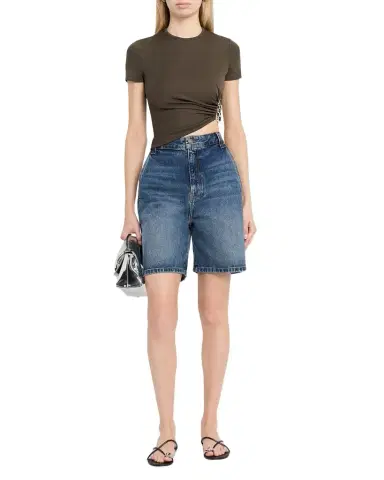 Christopher Esber Crystal Droplet Cutout Short-Sleeve Crop Top | Thumbnail 1 Christopher Esber Crystal Droplet Cutout Short-Sleeve Crop Top | Thumbnail 1