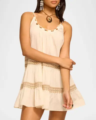 Ramy Brook Jovie Embroidered Mini Dress | Thumbnail 3