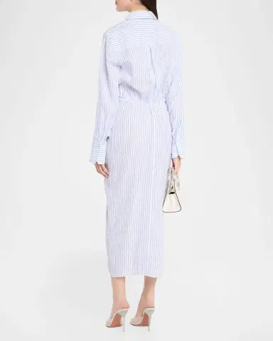 A.L.C. Mila Stripe Linen Shirtdress | Thumbnail 2 A.L.C. Mila Stripe Linen Shirtdress | Thumbnail 2
