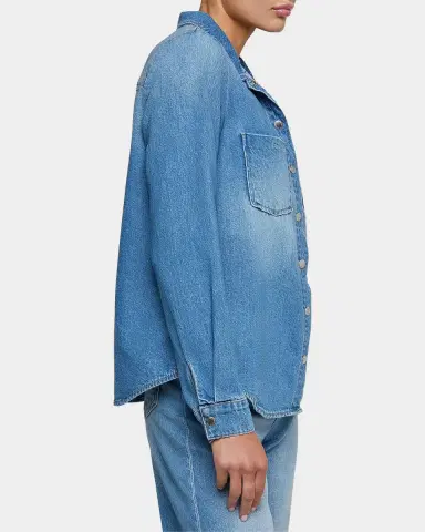 L'Agence Isla Denim Shirt | Thumbnail 4 L'Agence Isla Denim Shirt | Thumbnail 4