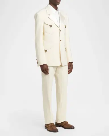 Versace Men's Suede La Medusa Buckle Loafers | Thumbnail 2