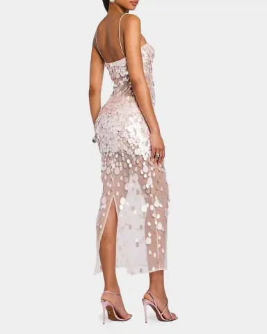 Retrofête Mischa Sequin-Embellished Sleeveless Midi Dress | Thumbnail 2 Retrofête Mischa Sequin-Embellished Sleeveless Midi Dress | Thumbnail 2