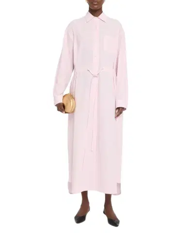 MARIA MCMANUS Long-Sleeve Drawstring Midi Shirtdress | Thumbnail 1