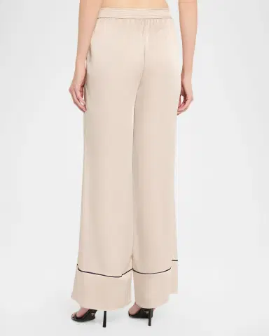 L'Agence Tavia Satin Trousers | Thumbnail 2 L'Agence Tavia Satin Trousers | Thumbnail 2