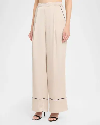L'Agence Tavia Satin Trousers | Thumbnail 3 L'Agence Tavia Satin Trousers | Thumbnail 3