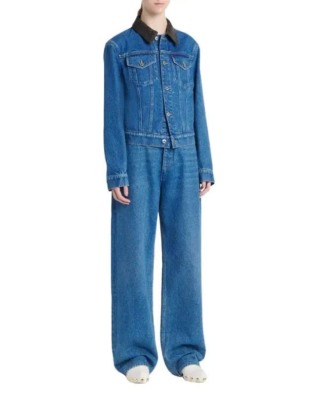 High-Waisted Wide-Leg Jeans