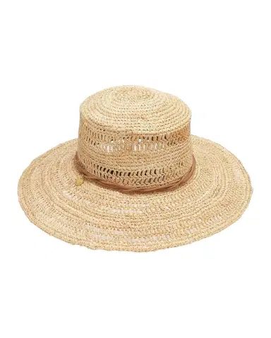 Rag & Bone Crochet Raffia Boater Hat | Thumbnail 1