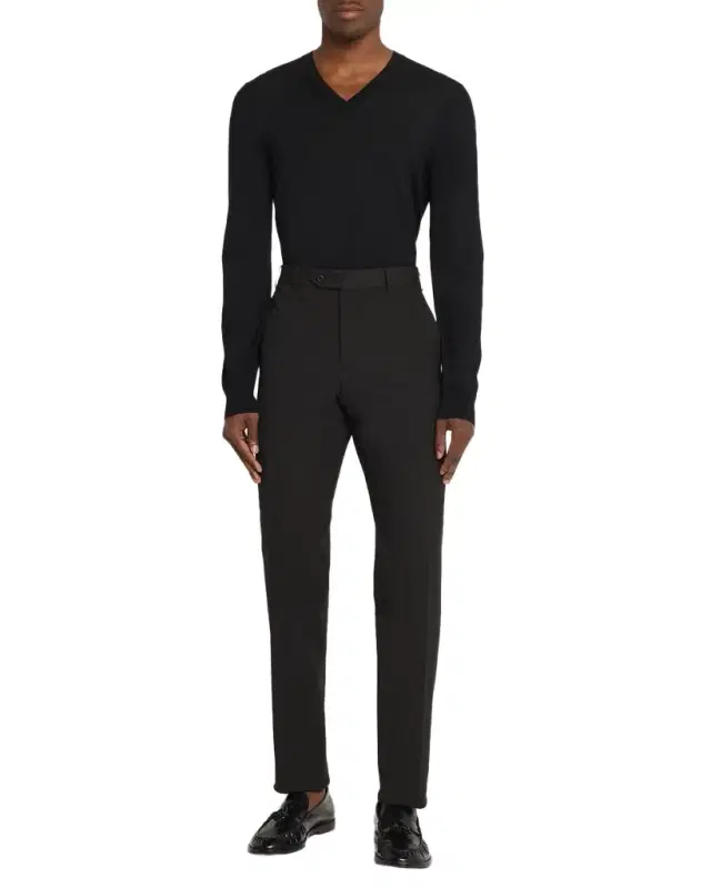 Men 's Parker Straight-Leg Flat Front Trousers