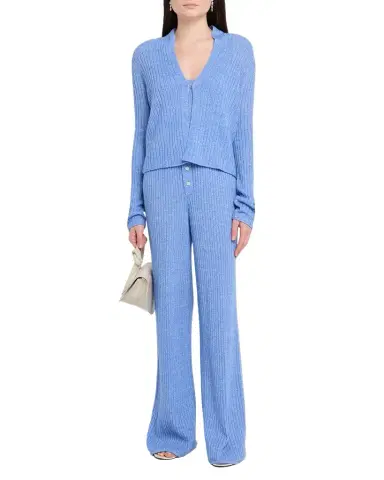 Guest in Residence Breezy Ribbed Cashmere-Linen Tank Top | Thumbnail 1 Guest in Residence Breezy Ribbed Cashmere-Linen Tank Top | Thumbnail 1