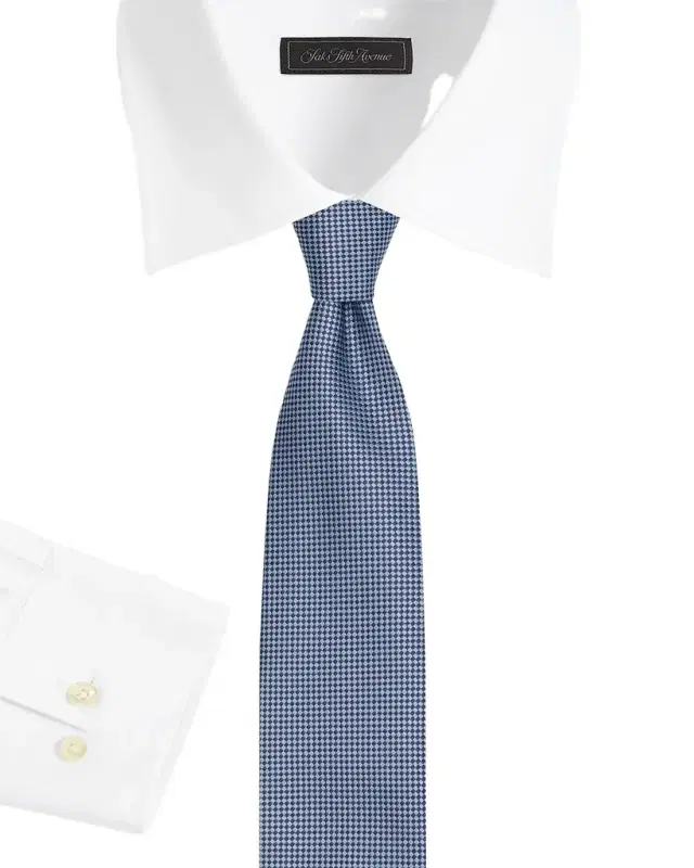 Men 's Micro-Check Silk Tie