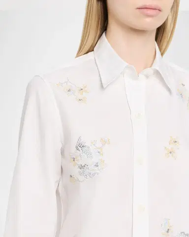 Libertine Porcelain Garden Cotton Poplin Button-Down Shirt | Thumbnail 4 Libertine Porcelain Garden Cotton Poplin Button-Down Shirt | Thumbnail 4