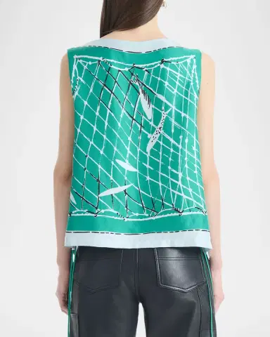 Altuzarra Siggi Sleeveless Side-Tie Silk Top | Thumbnail 2