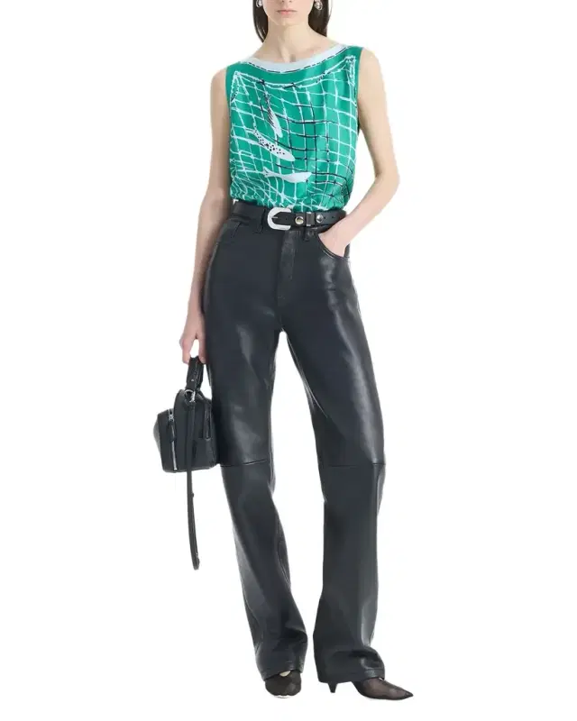 Altuzarra Siggi Sleeveless Side-Tie Silk Top