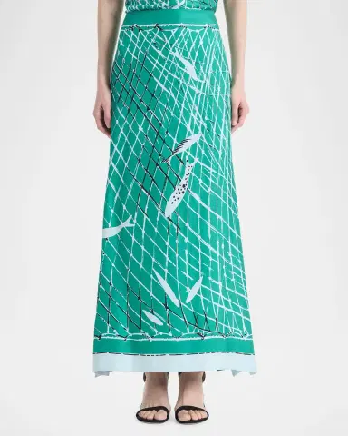 Altuzarra Linnie Printed Silk Maxi Skirt | Thumbnail 3 Altuzarra Linnie Printed Silk Maxi Skirt | Thumbnail 3