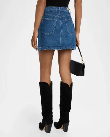 PAIGE Janelle Denim Mini Skirt | Thumbnail 2 PAIGE Janelle Denim Mini Skirt | Thumbnail 2