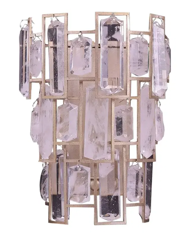 John-Richard Collection Sovereign 13" Crystal Wall Sconce
