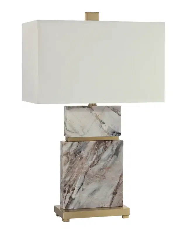 John-Richard Collection Themis 30" Marble Table Lamp