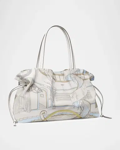 Tory Burch Ella Large Printed Drawstring Tote Bag | Thumbnail 4