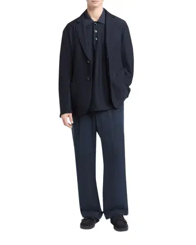 Giorgio Armani Men's Seersucker Patch-Pocket Blazer | Thumbnail 1 Giorgio Armani Men's Seersucker Patch-Pocket Blazer | Thumbnail 1