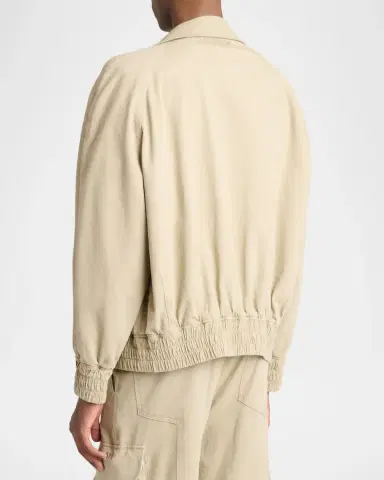 Balmain Men 's Cotton Stand-Collar Blouson | Thumbnail 2