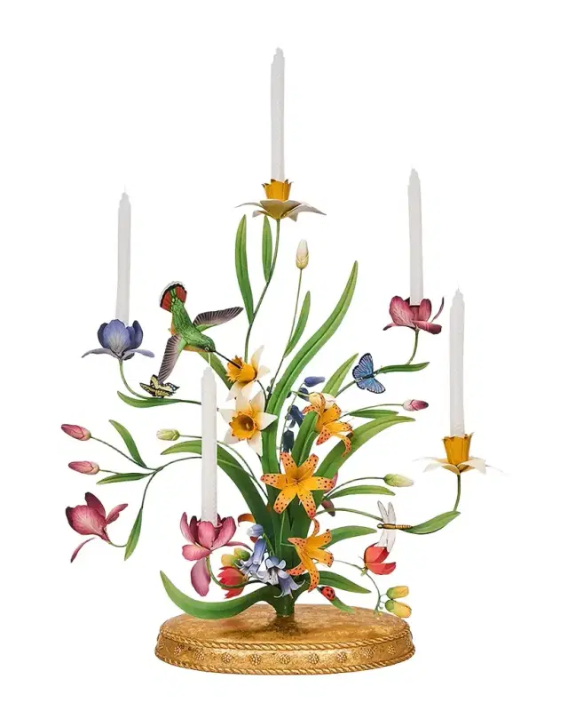 Juliska Meadow Walk Bouquet 25" Centerpiece Candelabra