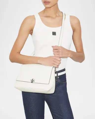 Tory Burch Charlie Medium Leather Shoulder Bag | Thumbnail 4