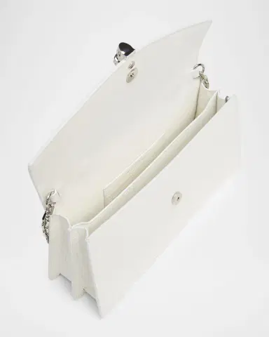 Alexander McQueen Skull Top-Handle Bag in Croc-Effect Leather | Thumbnail 8