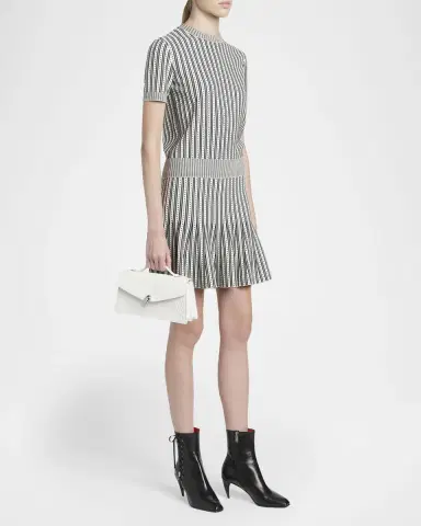 Alexander McQueen Skull Top-Handle Bag in Croc-Effect Leather | Thumbnail 9